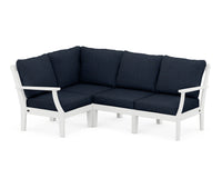 Thumbnail for Trex Yacht Club Modular 4-Piece Deep Seating Set