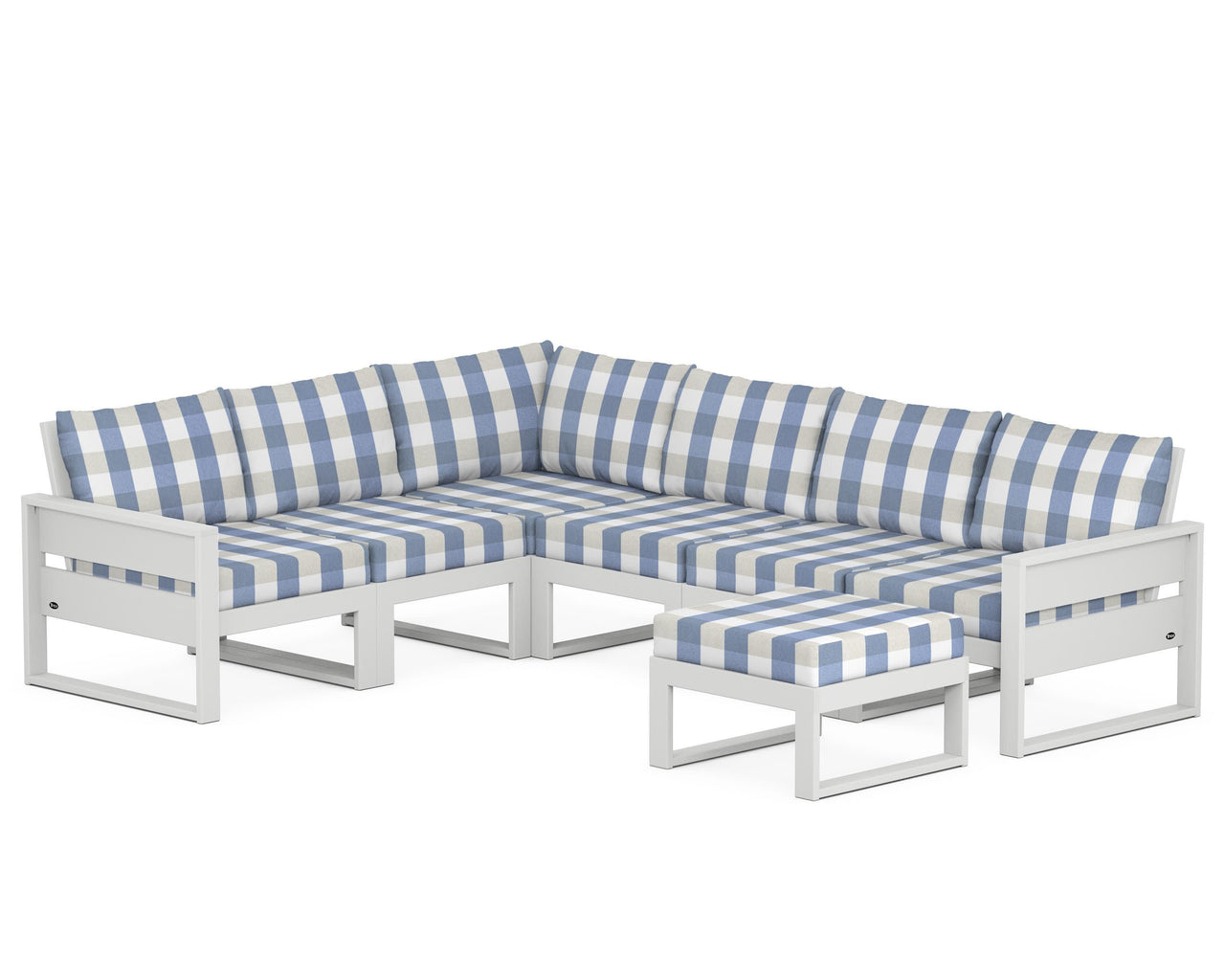 Trex Eastport 6-Piece Sectional with Ottoman