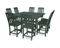 Thumbnail for Trex Yacht Club 9-Piece Farmhouse Trestle Side Chair Counter Set