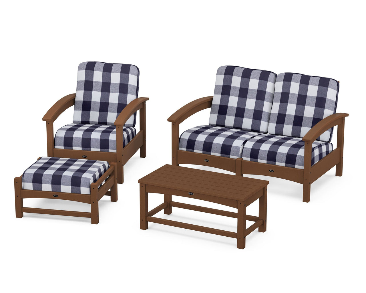 Trex Rockport 4-Piece Deep Seating Conversation Group
