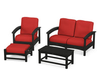 Thumbnail for Trex Rockport 4-Piece Deep Seating Conversation Group