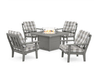 Thumbnail for Trex Cape Cod 5-Piece Deep Seating Set with Fire Pit Table