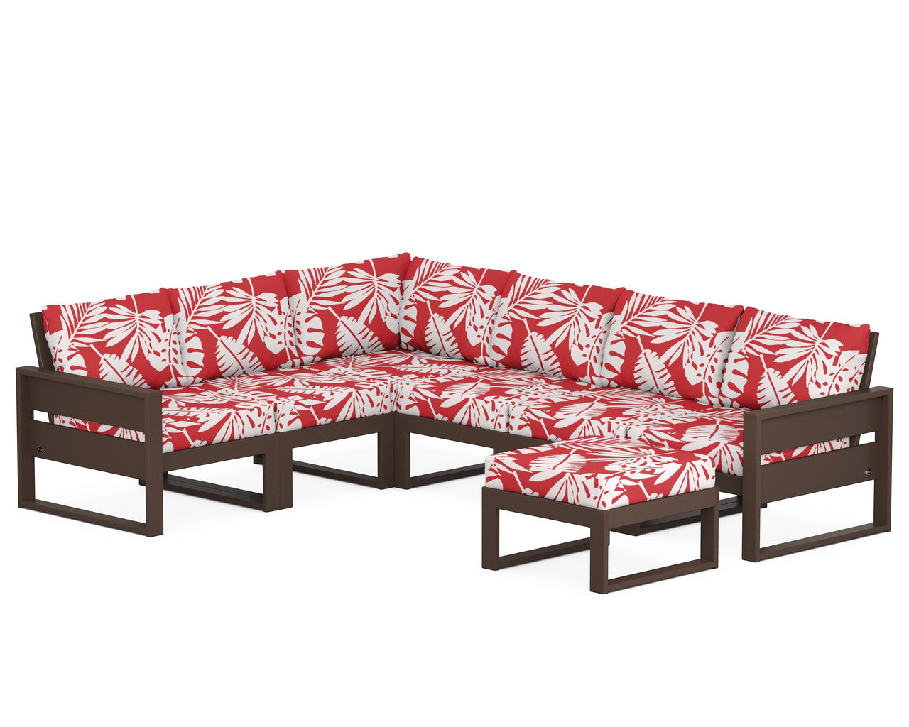 Trex Eastport 6-Piece Sectional with Ottoman
