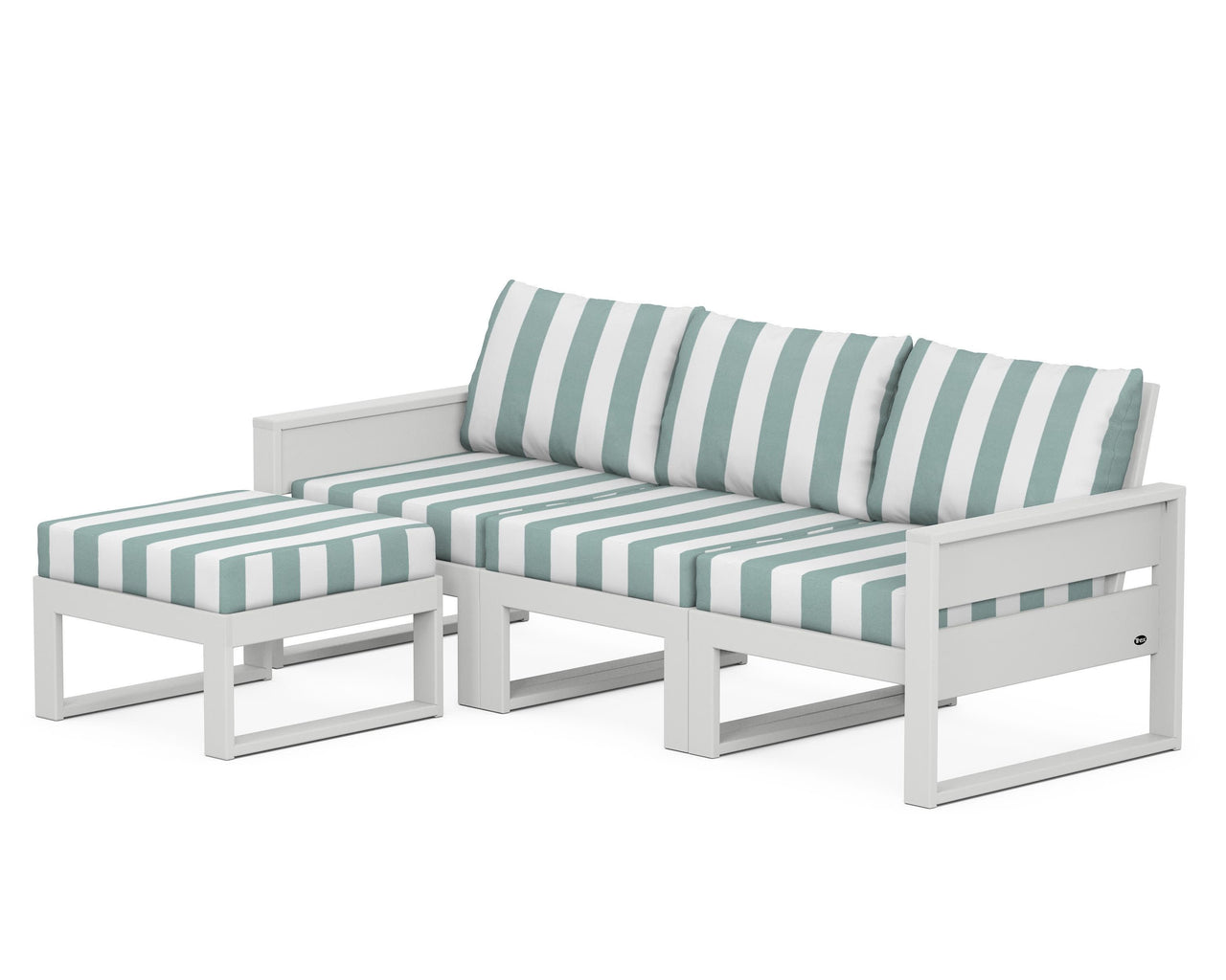 Trex Eastport 4- Piece Sectional with Ottoman