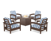 Thumbnail for Trex Rockport 5-Piece Deep Seating Set with Square Fire Pit Table
