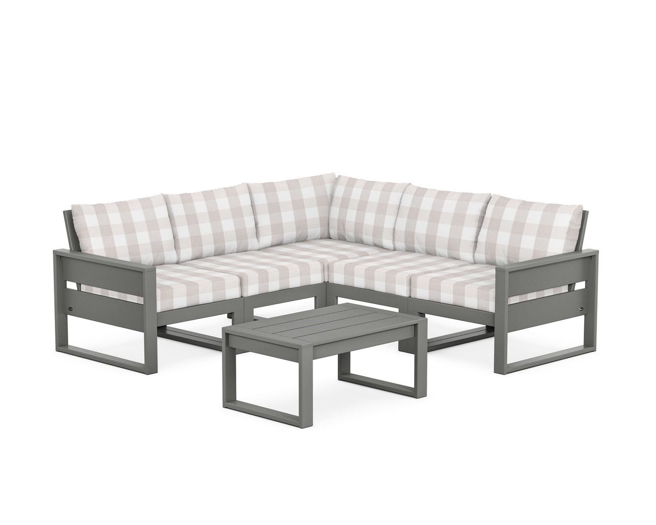 Trex Eastport 6-Piece Deep Seating Sectional + Coffee Table Set