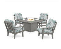Thumbnail for Trex Cape Cod 5-Piece Deep Seating Set with Fire Pit Table