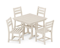 Thumbnail for Trex Monterey Bay 5-Piece Farmhouse Trestle Side Chair Dining Set - Sand Castle