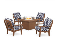 Thumbnail for Trex Cape Cod 5-Piece Deep Seating Set with Fire Pit Table