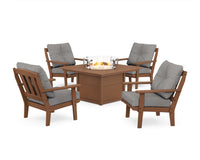 Thumbnail for Trex Cape Cod 5-Piece Deep Seating Set with Fire Pit Table