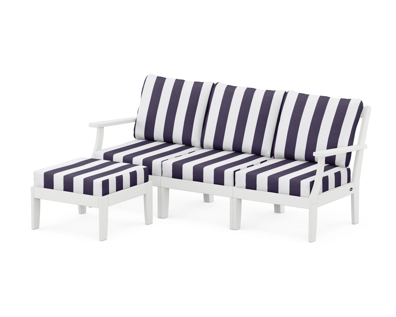 Trex Yacht Club Modular 4-Piece Deep Seating Set with Ottoman