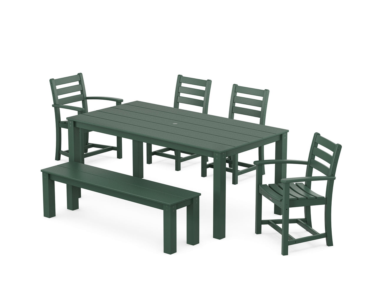 Trex Monterey Bay 6-Piece Parsons Dining Set with Bench