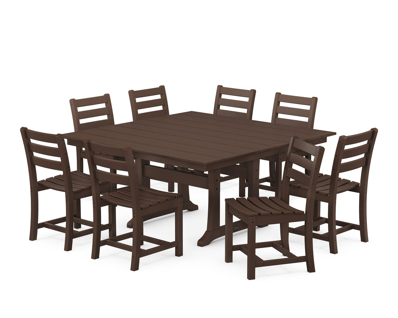 Trex Monterey Bay 9-Piece Farmhouse Trestle Dining Set