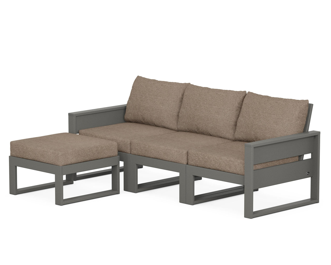 Trex Eastport 4- Piece Sectional with Ottoman