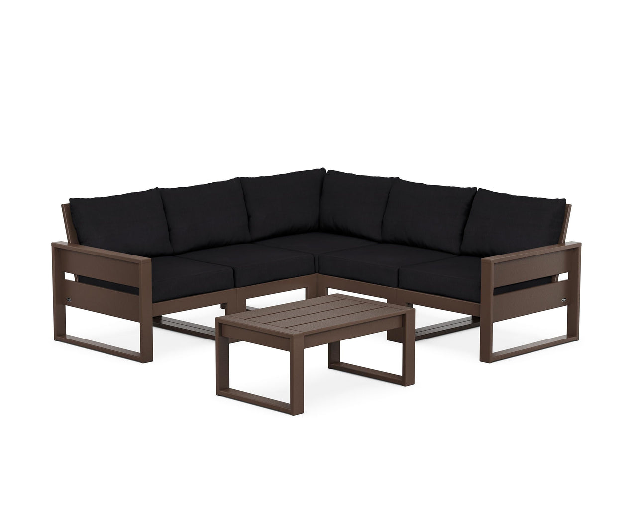 Trex Eastport 6-Piece Deep Seating Sectional + Coffee Table Set