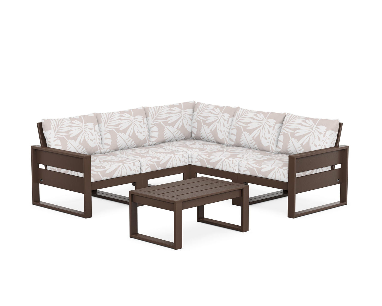 Trex Eastport 6-Piece Deep Seating Sectional + Coffee Table Set