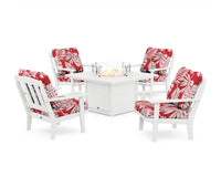 Thumbnail for Trex Cape Cod 5-Piece Deep Seating Set with Fire Pit Table