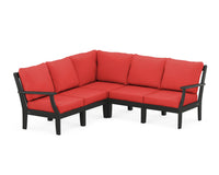 Thumbnail for Trex Yacht Club Modular 5-Piece Deep Seating Set