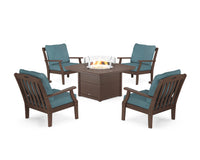 Thumbnail for Trex Yacht Club 5-Piece Deep Seating Set with Fire Pit Table
