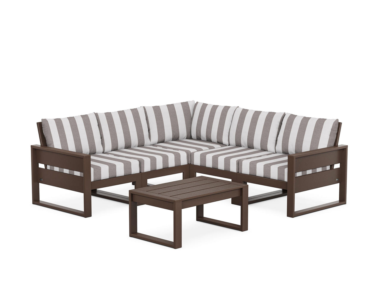 Trex Eastport 6-Piece Deep Seating Sectional + Coffee Table Set