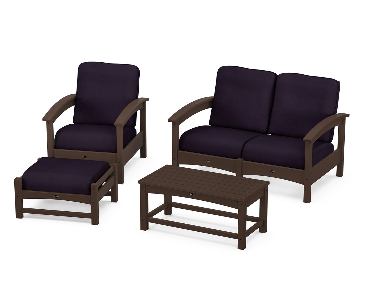 Trex Rockport 4-Piece Deep Seating Conversation Group