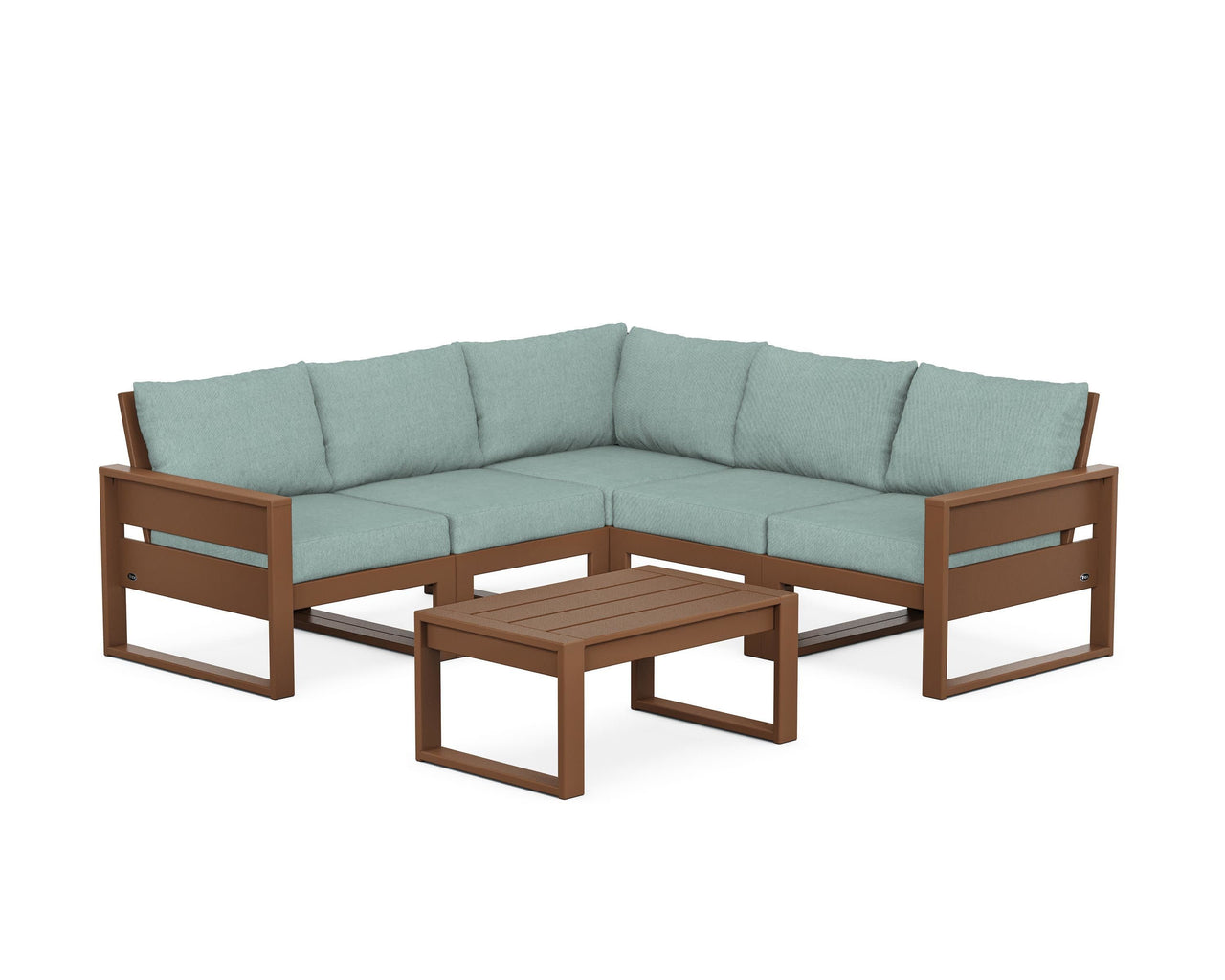 Trex Eastport 6-Piece Deep Seating Sectional + Coffee Table Set