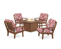 Thumbnail for Trex Cape Cod 5-Piece Deep Seating Set with Fire Pit Table