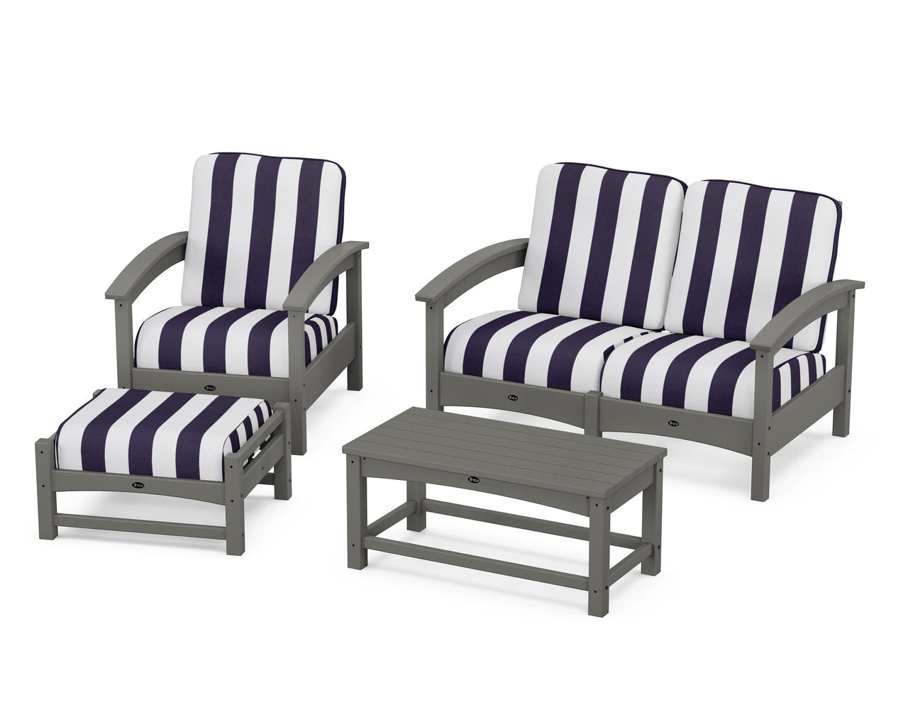 Trex Rockport 4-Piece Deep Seating Conversation Group