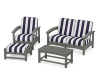 Thumbnail for Trex Rockport 4-Piece Deep Seating Conversation Group