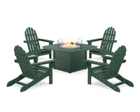 Thumbnail for Trex Cape Cod Adirondack 5-Piece Set with Yacht Club Fire Pit Table