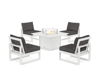 Thumbnail for Trex Eastport Modular 5-Piece Deep Seating Set with Square Fire Pit Table