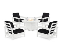 Thumbnail for Trex Rockport 5-Piece Deep Seating Set with Round Fire Pit Table