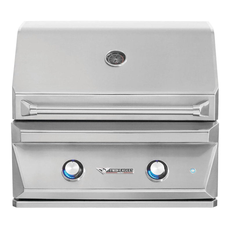 Twin Eagles 30-Inch 2-Burner Built-In Gas Grill with Infrared Rotisserie Burner