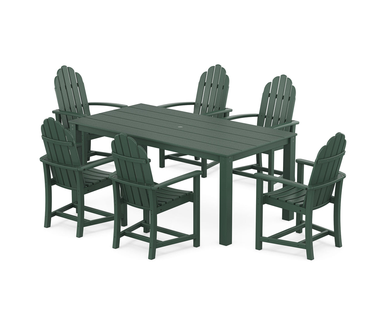 Trex Cape Cod Adirondack 7-Piece Parsons Dining Set