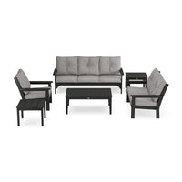 Thumbnail for Polywood Vineyard 6 Piece Deep Seating Set W Club Chair