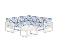 Thumbnail for Trex Eastport 6-Piece Deep Seating Sectional + Coffee Table Set