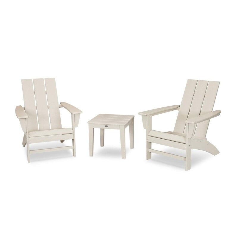Polywood Modern 3 Piece Adirondack Set