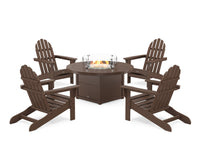 Thumbnail for Trex Cape Cod Adirondack 5-Piece Set with Round Fire Pit Table