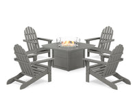 Thumbnail for Trex Cape Cod Adirondack 5-Piece Set with Yacht Club Fire Pit Table