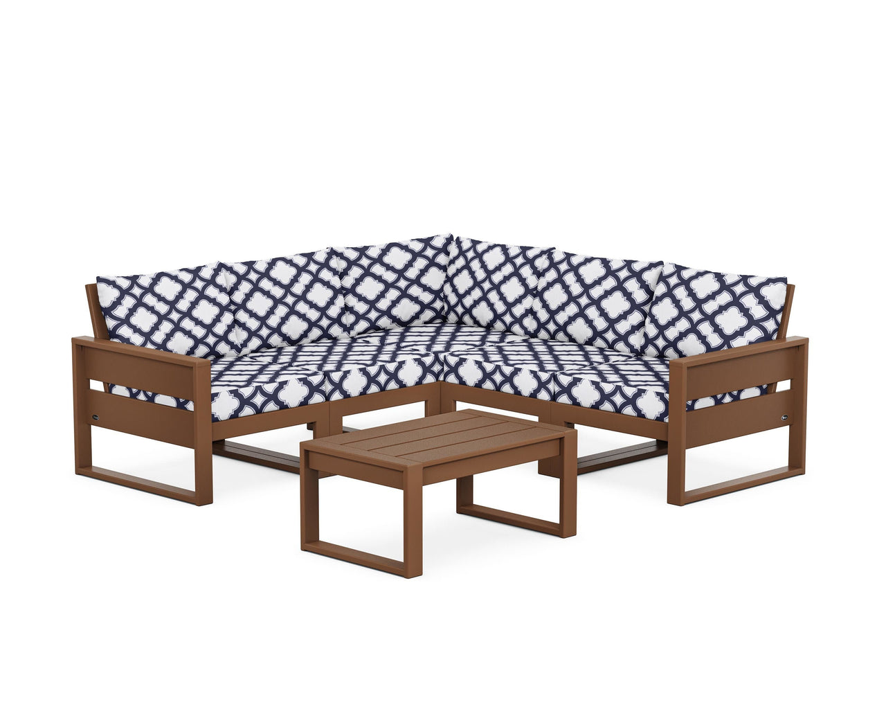 Trex Eastport 6-Piece Deep Seating Sectional + Coffee Table Set