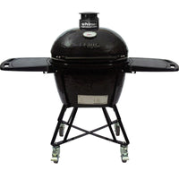 Thumbnail for Primo All-In-One Ceramic Kamado Grill With Cradle, Side Shelves, And Stainless Steel Grates