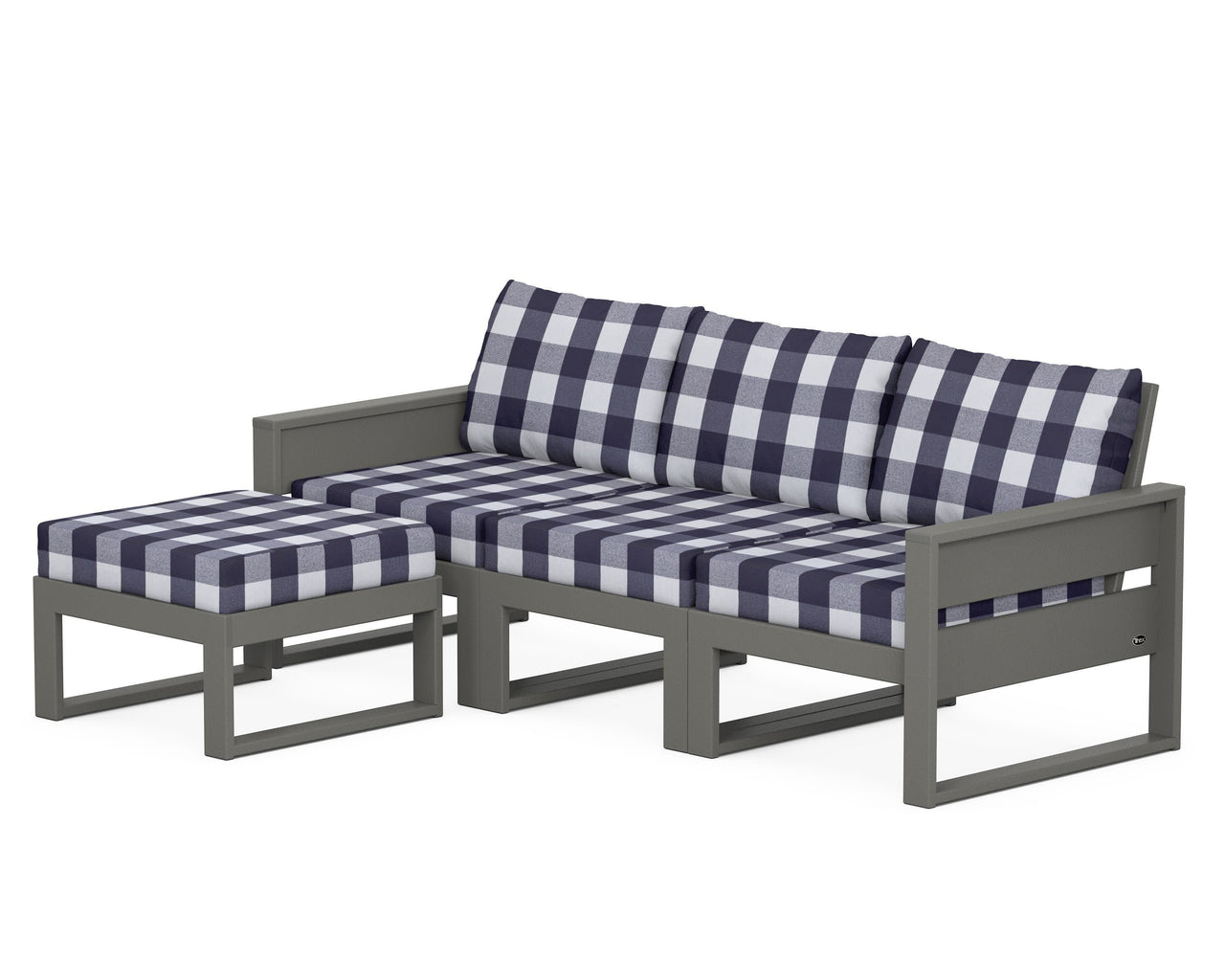 Trex Eastport 4- Piece Sectional with Ottoman