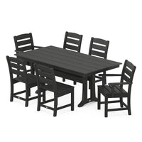 Thumbnail for POLYWOOD Lakeside 7 Piece Farmhouse Trestle Dining Set