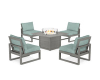 Thumbnail for Trex Eastport Modular 5-Piece Deep Seating Set with Square Fire Pit Table