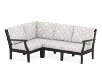 Thumbnail for Trex Yacht Club Modular 4-Piece Deep Seating Set