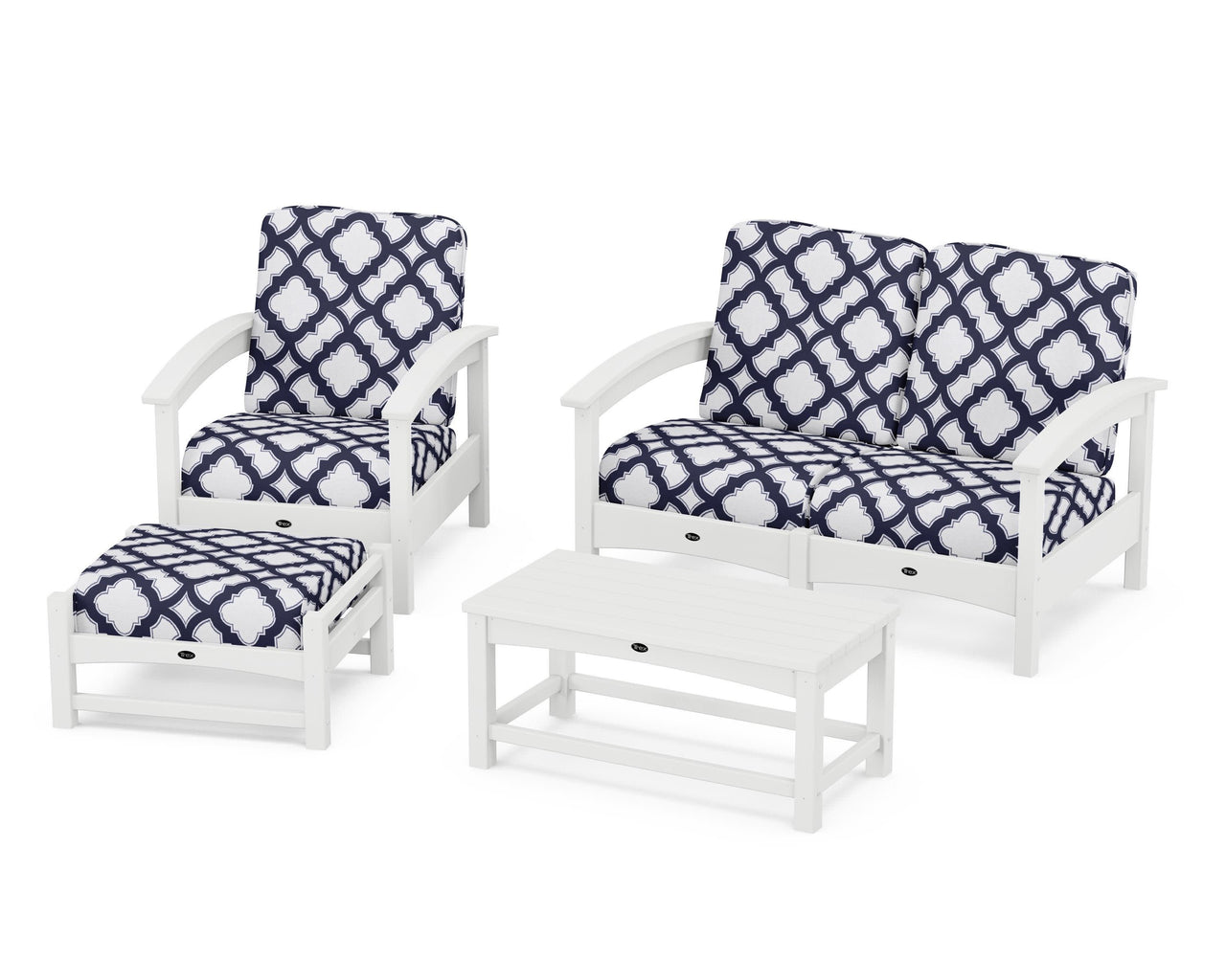 Trex Rockport 4-Piece Deep Seating Conversation Group