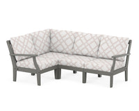 Thumbnail for Trex Yacht Club Modular 4-Piece Deep Seating Set