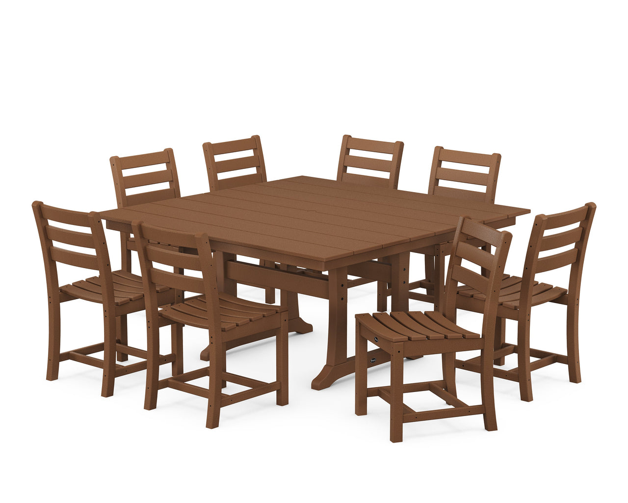 Trex Monterey Bay 9-Piece Farmhouse Trestle Dining Set