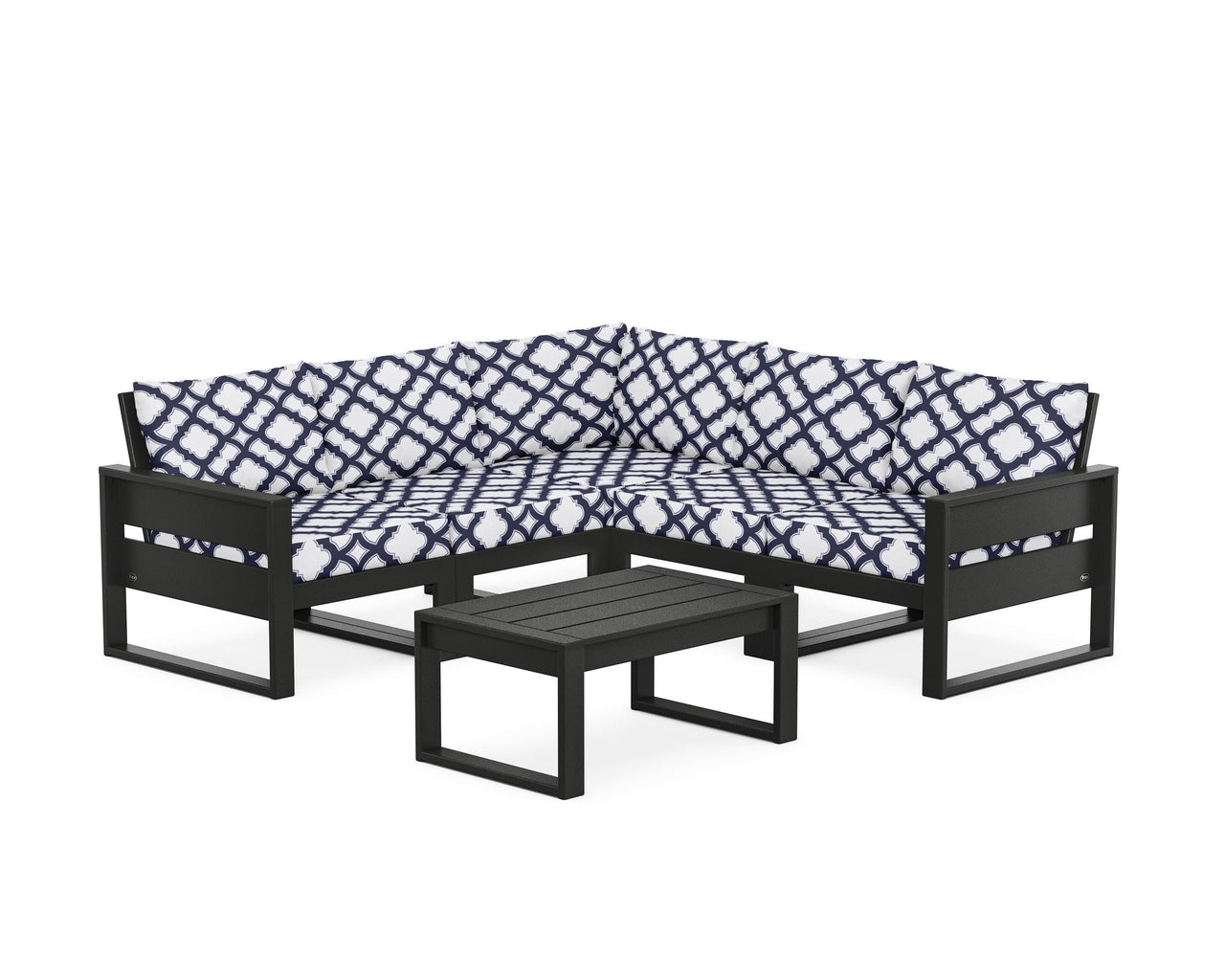 Trex Eastport 6-Piece Deep Seating Sectional + Coffee Table Set