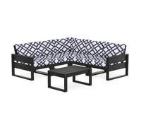 Thumbnail for Trex Eastport 6-Piece Deep Seating Sectional + Coffee Table Set